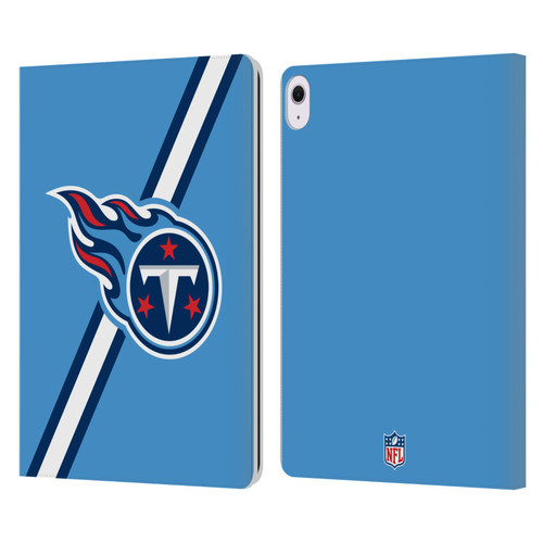 NFL Tennessee Titans Logo Stripes Leather Book Wallet Case Cover For Apple iPad Air 13 2024