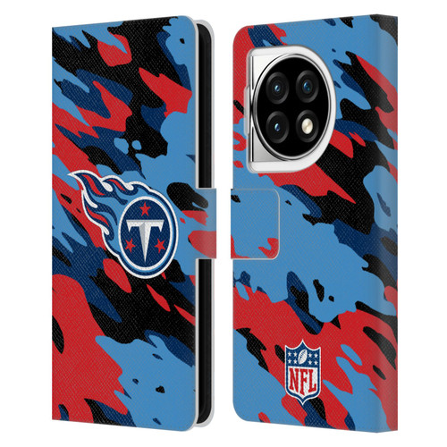 NFL Tennessee Titans Logo Camou Leather Book Wallet Case Cover For OPPO OnePlus Ace 3 5G
