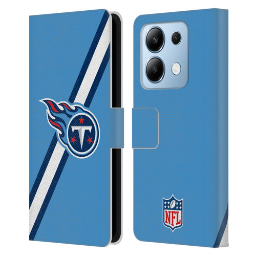 NFL Tennessee Titans Logo Stripes Leather Book Wallet Case Cover For Xiaomi Redmi Note 13/13 Pro 5G