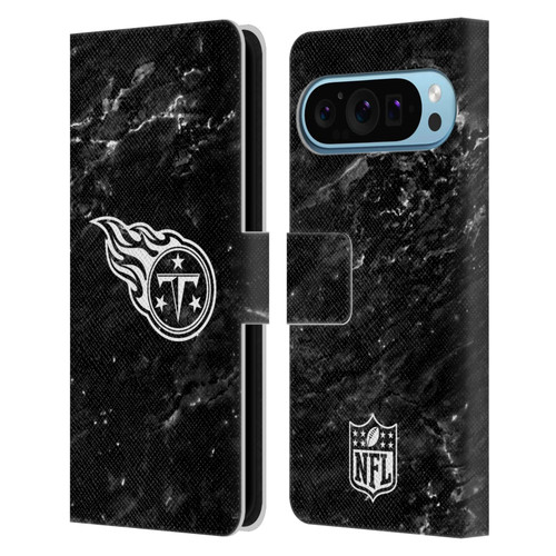 NFL Tennessee Titans Artwork Marble Leather Book Wallet Case Cover For Google Pixel 9 / Pixel 9 Pro