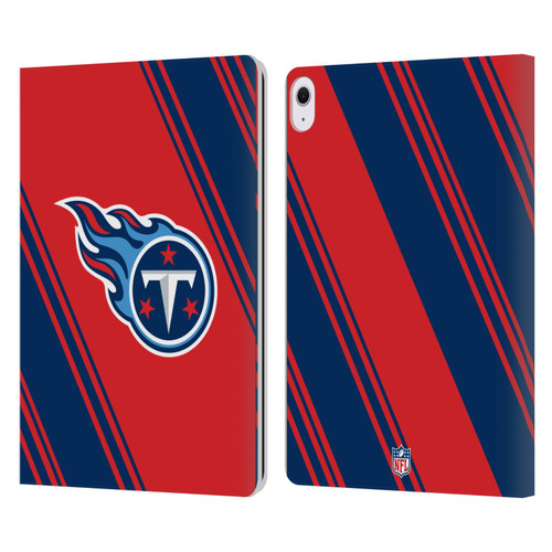 NFL Tennessee Titans Artwork Stripes Leather Book Wallet Case Cover For Apple iPad Air 13 2024