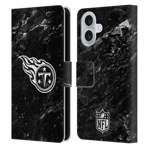 NFL Tennessee Titans Artwork Marble Leather Book Wallet Case Cover For Apple iPhone 16