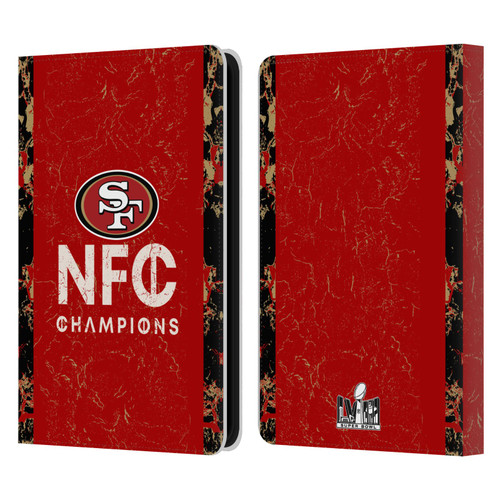 NFL 2024 Division Champions NFC Champ 49ers Leather Book Wallet Case Cover For Amazon Kindle 11th Gen 6in 2022