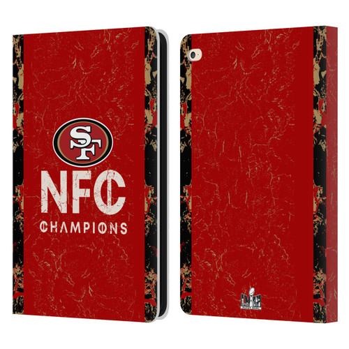 NFL 2024 Division Champions NFC Champ 49ers Leather Book Wallet Case Cover For Apple iPad Air 2 (2014)
