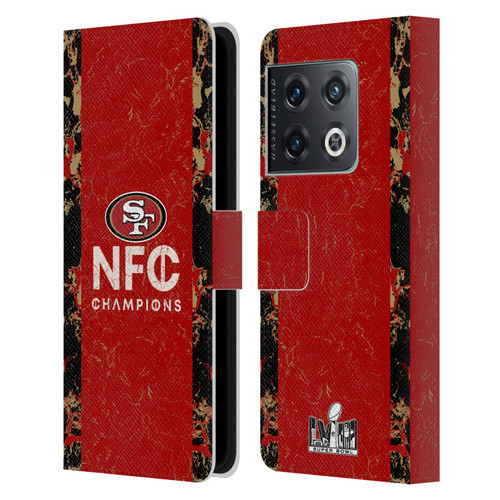 NFL 2024 Division Champions NFC Champ 49ers Leather Book Wallet Case Cover For OnePlus 10 Pro