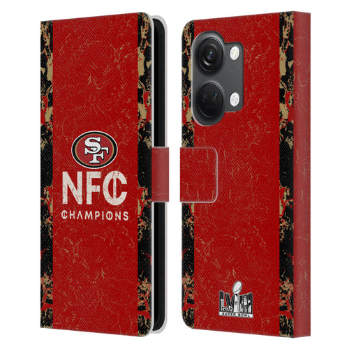 NFL 2024 Division Champions NFC Champ 49ers Leather Book Wallet Case Cover For OnePlus Nord 3 5G