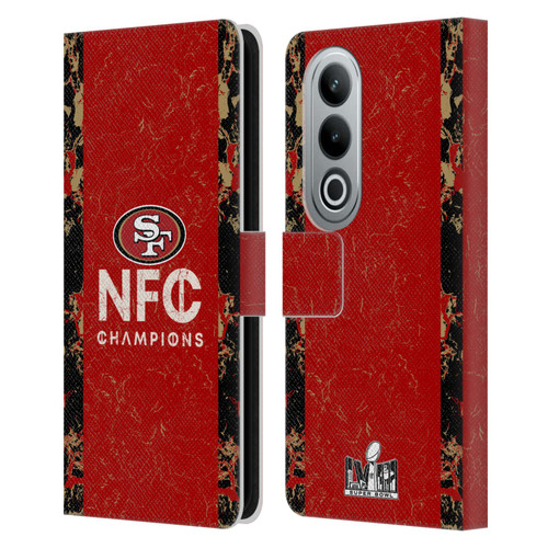 NFL 2024 Division Champions NFC Champ 49ers Leather Book Wallet Case Cover For OPPO OnePlus Ace 3V 5G