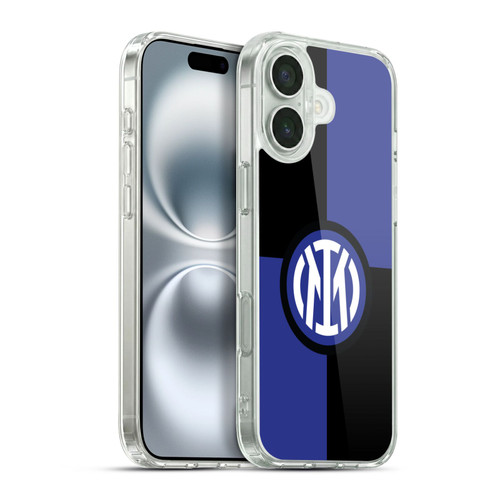 Fc Internazionale Milano Badge Flag Soft Gel Case for Apple iPhone 16 Plus & MagSafe