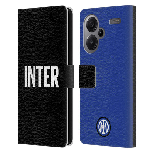 Fc Internazionale Milano Badge Inter Milano Logo Leather Book Wallet Case Cover For Xiaomi Redmi Note 13 Pro Plus 5G