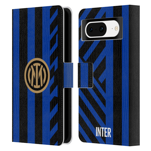 Fc Internazionale Milano 2024/25 Crest Kit Home Leather Book Wallet Case Cover For Google Pixel 8