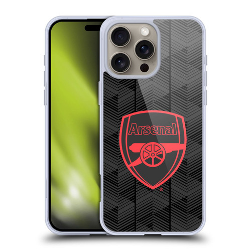 Arsenal FC Crest and Gunners Logo Black Soft Gel Case for Apple iPhone 16 Pro Max Arsenal FC Crest and Gunners Logo Black Soft Gel Case for Apple iPhone 16 Pro Max