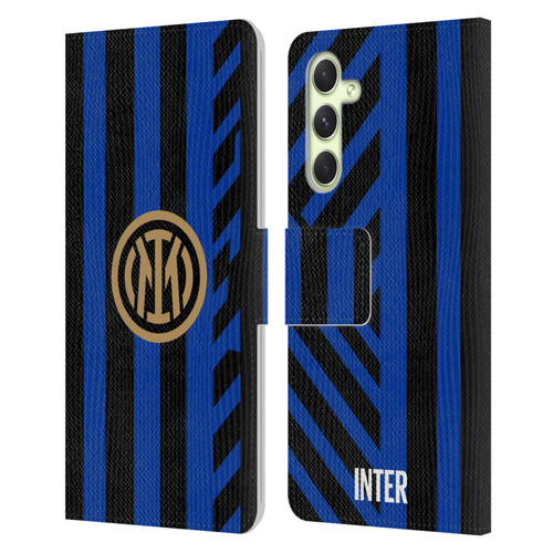 Fc Internazionale Milano 2024/25 Crest Kit Home Leather Book Wallet Case Cover For Samsung Galaxy A54 5G
