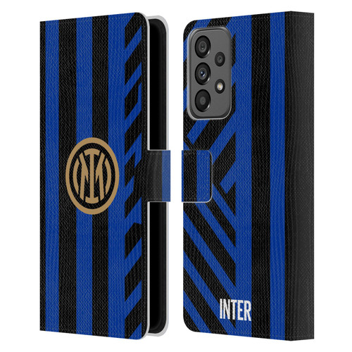 Fc Internazionale Milano 2024/25 Crest Kit Home Leather Book Wallet Case Cover For Samsung Galaxy A73 5G (2022)