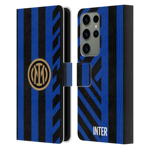 Fc Internazionale Milano 2024/25 Crest Kit Home Leather Book Wallet Case Cover For Samsung Galaxy S23 Ultra 5G