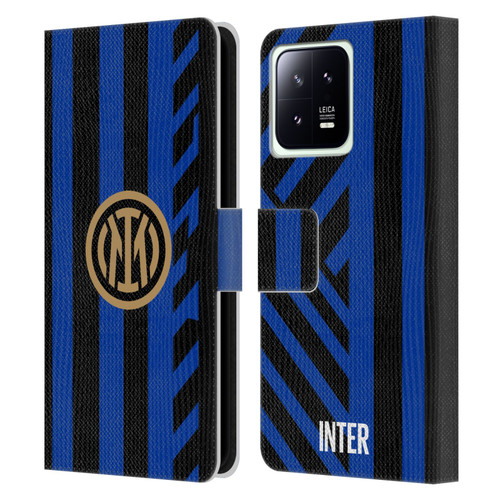 Fc Internazionale Milano 2024/25 Crest Kit Home Leather Book Wallet Case Cover For Xiaomi 13 5G