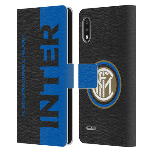 Fc Internazionale Milano Graphics Half Leather Book Wallet Case Cover For LG K22