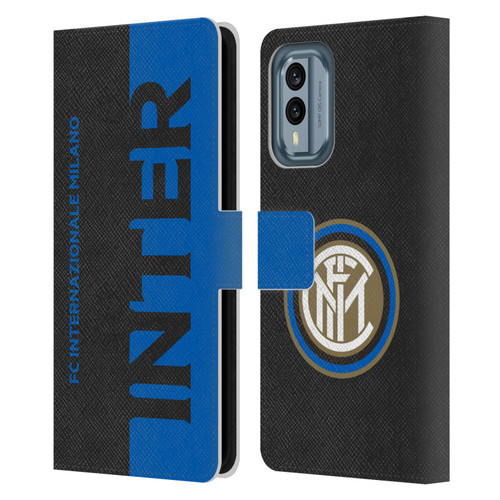 Fc Internazionale Milano Graphics Half Leather Book Wallet Case Cover For Nokia X30