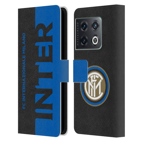 Fc Internazionale Milano Graphics Half Leather Book Wallet Case Cover For OnePlus 10 Pro
