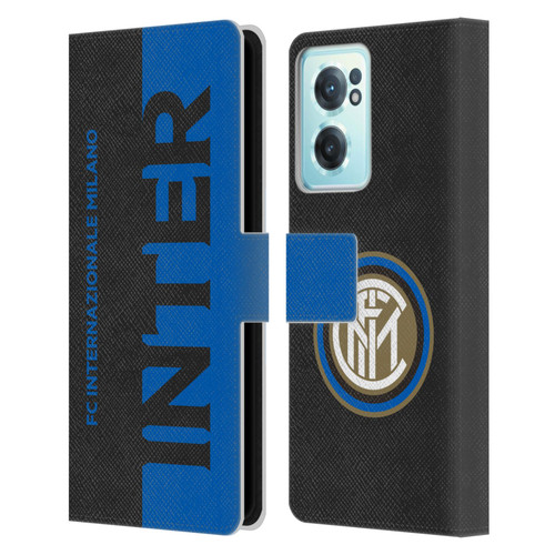 Fc Internazionale Milano Graphics Half Leather Book Wallet Case Cover For OnePlus Nord CE 2 5G