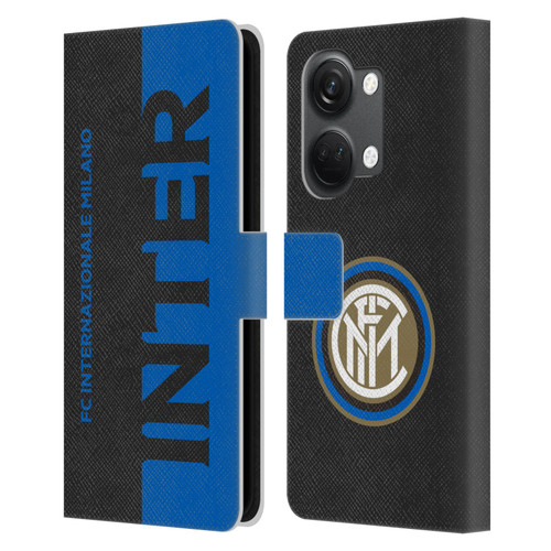 Fc Internazionale Milano Graphics Half Leather Book Wallet Case Cover For OnePlus Nord 3 5G
