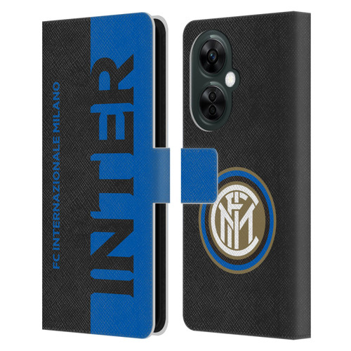 Fc Internazionale Milano Graphics Half Leather Book Wallet Case Cover For OnePlus Nord CE 3 Lite 5G