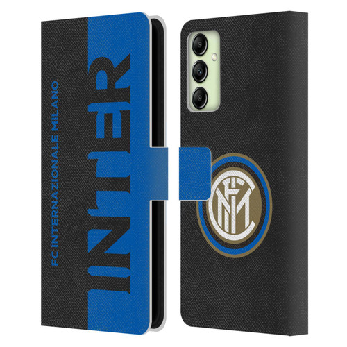 Fc Internazionale Milano Graphics Half Leather Book Wallet Case Cover For Samsung Galaxy A14 5G
