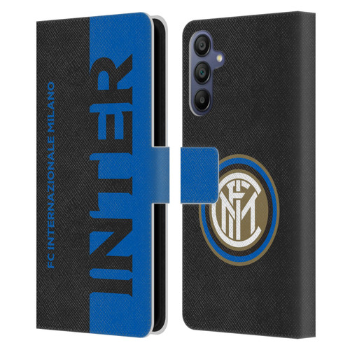Fc Internazionale Milano Graphics Half Leather Book Wallet Case Cover For Samsung Galaxy A15
