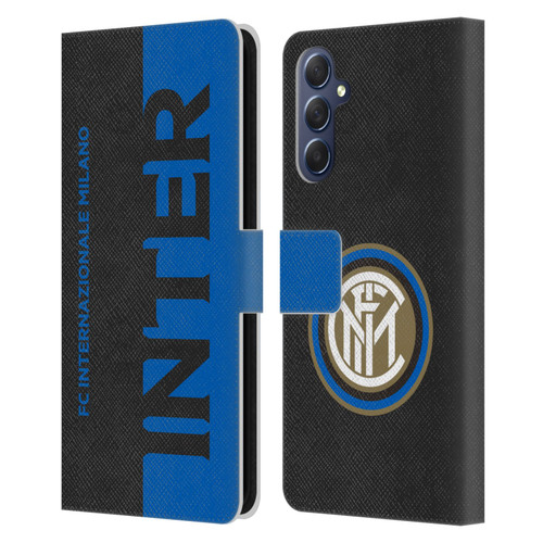 Fc Internazionale Milano Graphics Half Leather Book Wallet Case Cover For Samsung Galaxy M54 5G