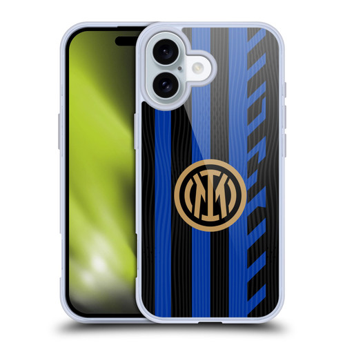 Fc Internazionale Milano 2024/25 Crest Kit Home Soft Gel Case for Apple iPhone 16