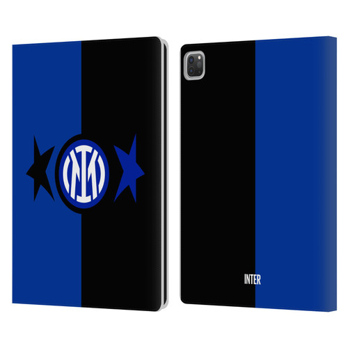 Fc Internazionale Milano IM 2Stars Black & Blue Leather Book Wallet Case Cover For Apple iPad Pro 13 M4 2024