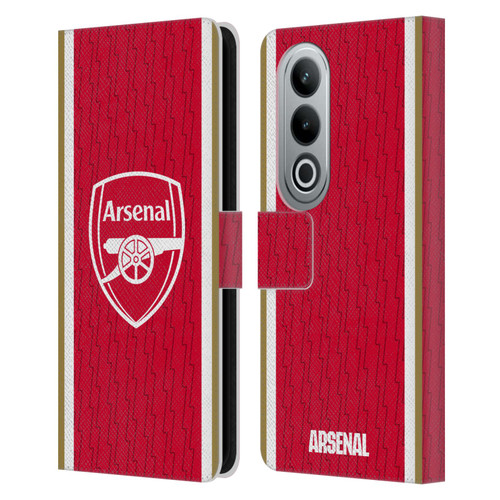 Arsenal FC 2023/24 Crest Kit Home Leather Book Wallet Case Cover For OPPO OnePlus Ace 3V 5G