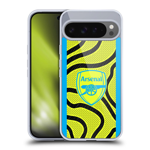 Arsenal FC 2023/24 Crest Kit Away Soft Gel Case for Google Pixel 9 Pro XL