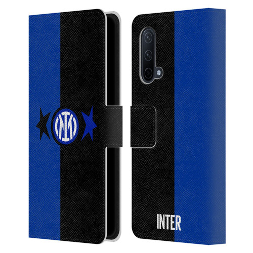 Fc Internazionale Milano IM 2Stars Black & Blue Leather Book Wallet Case Cover For OnePlus Nord CE 5G