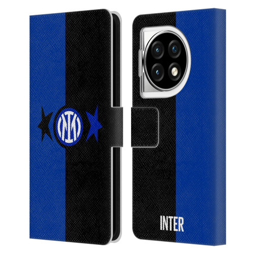 Fc Internazionale Milano IM 2Stars Black & Blue Leather Book Wallet Case Cover For OPPO OnePlus Ace 3 5G