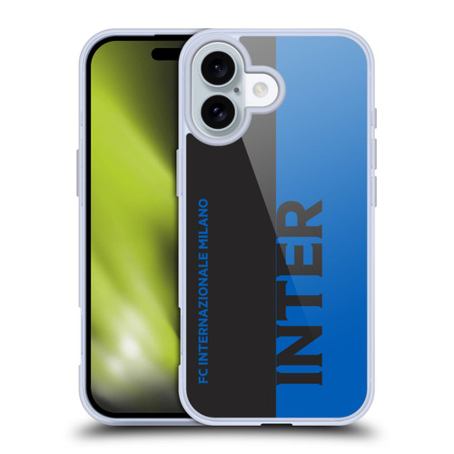 Fc Internazionale Milano Graphics Half Soft Gel Case for Apple iPhone 16