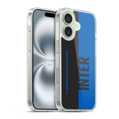 Fc Internazionale Milano Graphics Half Soft Gel Case for Apple iPhone 16 & MagSafe