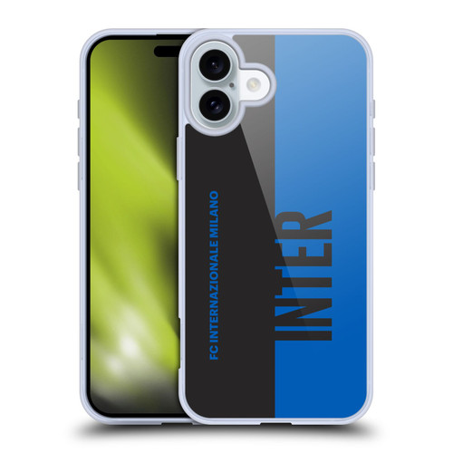 Fc Internazionale Milano Graphics Half Soft Gel Case for Apple iPhone 16 Plus & MagSafe