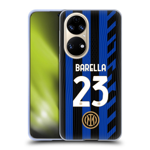 Fc Internazionale Milano 2024/25 Players Home Kit Nicolò Barella Soft Gel Case for Huawei P50