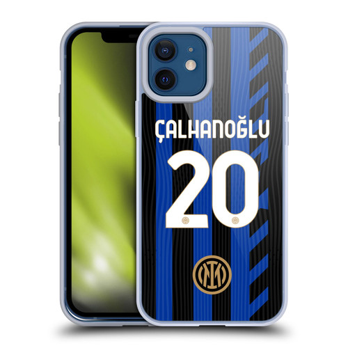 Fc Internazionale Milano 2024/25 Players Home Kit Hakan Çalhanoglu Soft Gel Case for Apple iPhone 12 / iPhone 12 Pro