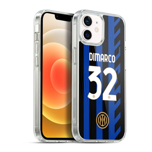 Fc Internazionale Milano 2024/25 Players Home Kit Federico Dimarco Soft Gel Case for Apple iPhone 12 / iPhone 12 Pro & MagSafe