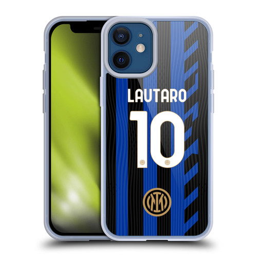 Fc Internazionale Milano 2024/25 Players Home Kit Lautaro Martínez Soft Gel Case for Apple iPhone 12 Mini