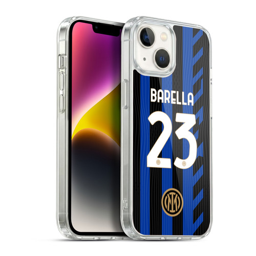Fc Internazionale Milano 2024/25 Players Home Kit Nicolò Barella Soft Gel Case for Apple iPhone 14