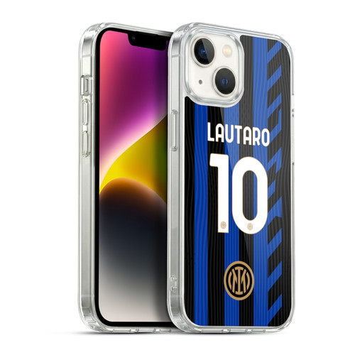 Fc Internazionale Milano 2024/25 Players Home Kit Lautaro Martínez Soft Gel Case for Apple iPhone 14