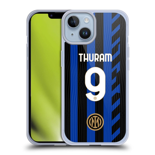 Fc Internazionale Milano 2024/25 Players Home Kit Marcus Thuram Soft Gel Case for Apple iPhone 14
