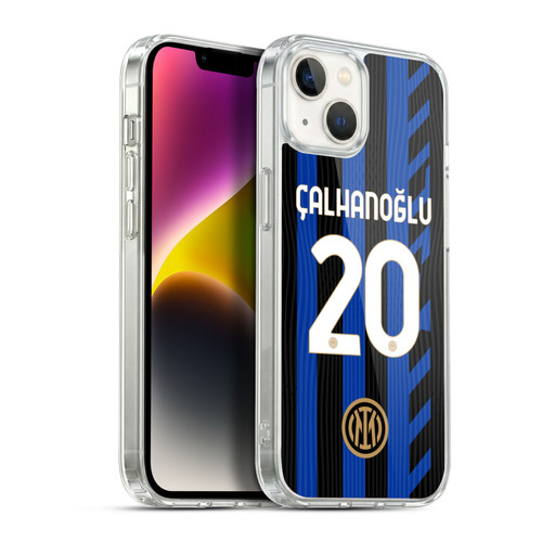 Fc Internazionale Milano 2024/25 Players Home Kit Hakan Çalhanoglu Soft Gel Case for Apple iPhone 14 Plus & MagSafe