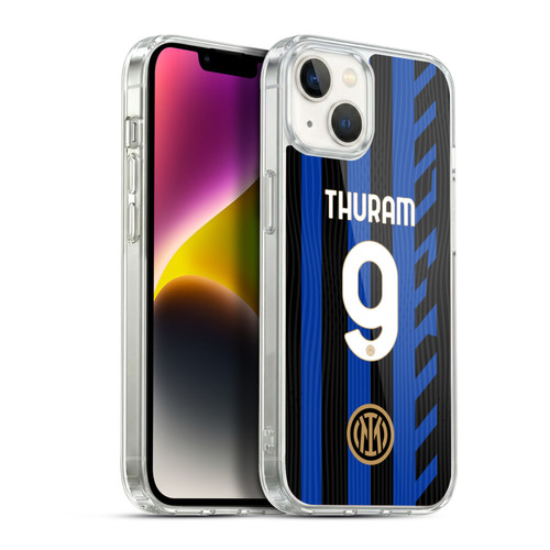 Fc Internazionale Milano 2024/25 Players Home Kit Marcus Thuram Soft Gel Case for Apple iPhone 14 Plus & MagSafe