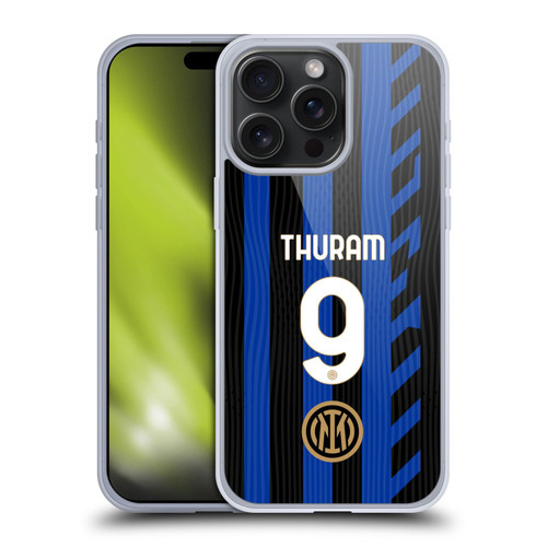 Fc Internazionale Milano 2024/25 Players Home Kit Marcus Thuram Soft Gel Case for Apple iPhone 15 Pro Max