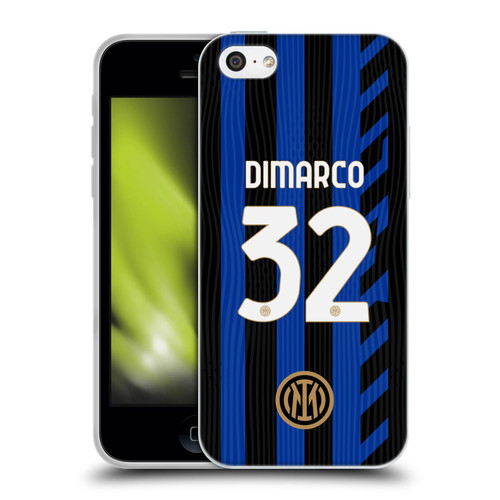 Fc Internazionale Milano 2024/25 Players Home Kit Federico Dimarco Soft Gel Case for Apple iPhone 5c
