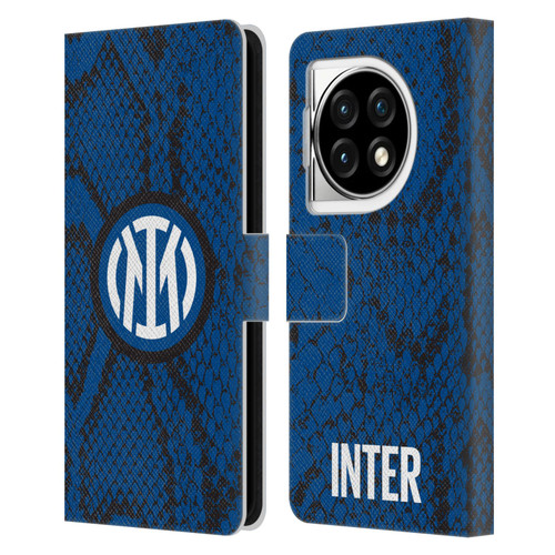 Fc Internazionale Milano Patterns Snake Leather Book Wallet Case Cover For OPPO OnePlus Ace 3 5G