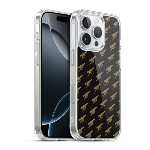 Arsenal FC Crest Patterns Gunners Soft Gel Case for Apple iPhone 16 Pro & MagSafe